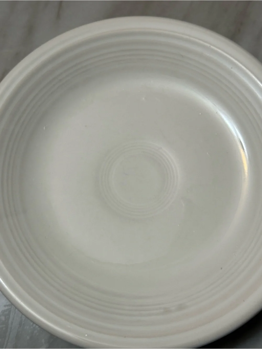 Homer Laughlin USA FIESTA WHITE Salad Plates R 7 1/4” Set Of 4